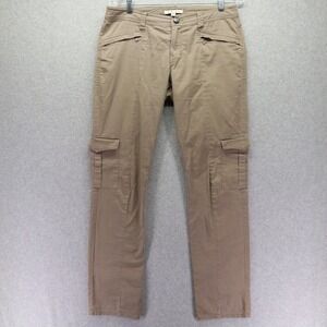 Cabi Pants Womens 6 Lightweight Cargo Pocket Straight Leg Casual Stretch Khaki